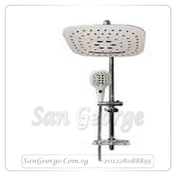 Shower 17 Square Rainfall & Handheld Column (Chrome)