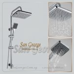 Shower 3-2 Square Rainfall & Handheld Column (Chrome)
