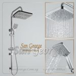 Shower 3w Square Rainfall & Handheld Column (Chrome)