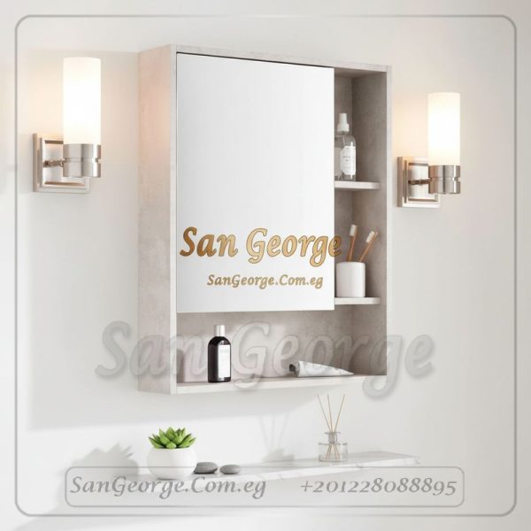 مرايه حمام مرآة بإطار بلاستيكي فاخر 60×80 G1 من سان جورج