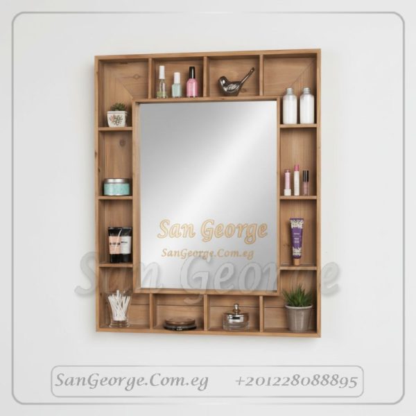مرايا رخام طبيعي باضائه ليد مميزه Marb-7476 من سان جورج ديزاين San George Design