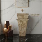 Marble Basin Beige Hand Made من San George Design