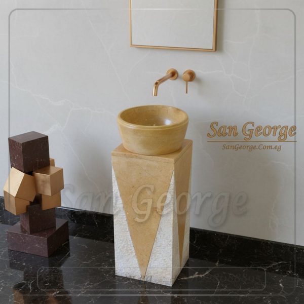 Marble Basin Beige Hand Made من San George Design