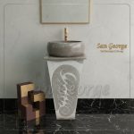 Marble Basin Beige Hand Made من San George Design