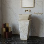 Marble Basin Beige Hand Made من San George Design