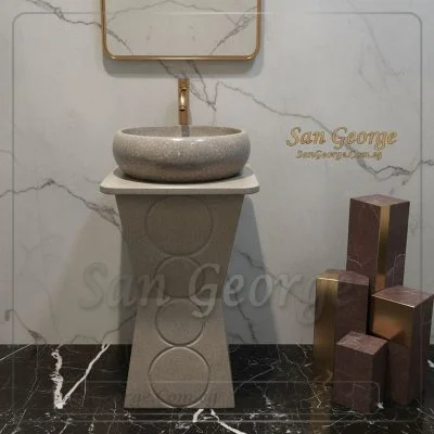 Marble Basin Beige Hand Made من San George Design