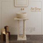 Marble Basin Beige Hand Made من San George Design