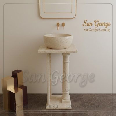 Marble Basin Beige Hand Made من San George Design