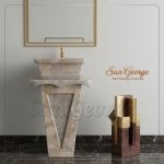 Marble Basin Beige Hand Made من San George Design