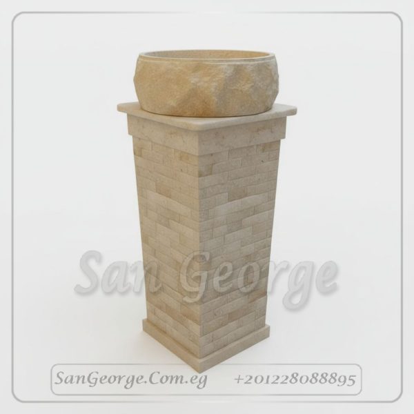 Marble Basin Beige Hand Made من San George Design