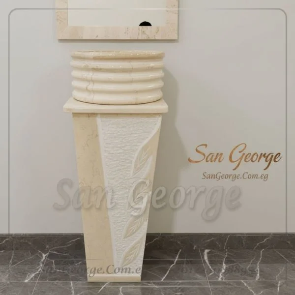 Marble Basin Beige Hand Made من San George Design
