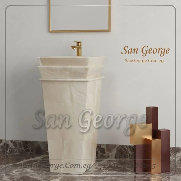 Marble Basin Beige Hand Made من S