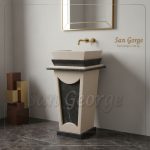 Marble Basin Beige Hand Made من San George Design