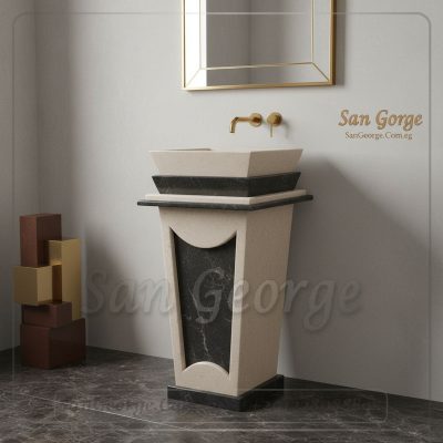 Marble Basin Beige Hand Made من San George Design