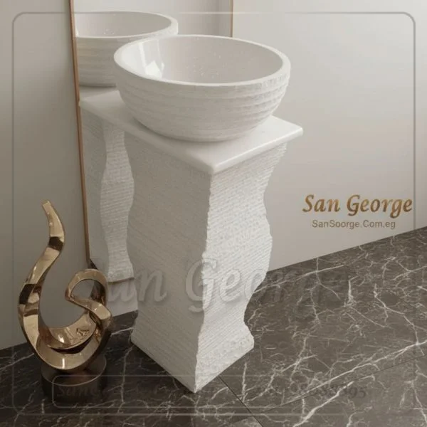 Marble Basin Beige Hand Made من San George Design