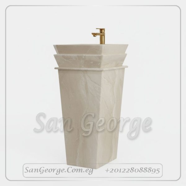 Marble Basin Beige Hand Made من S