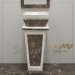 Marble Basin عمود امبرادور مزخرف Hand Made من San George Design