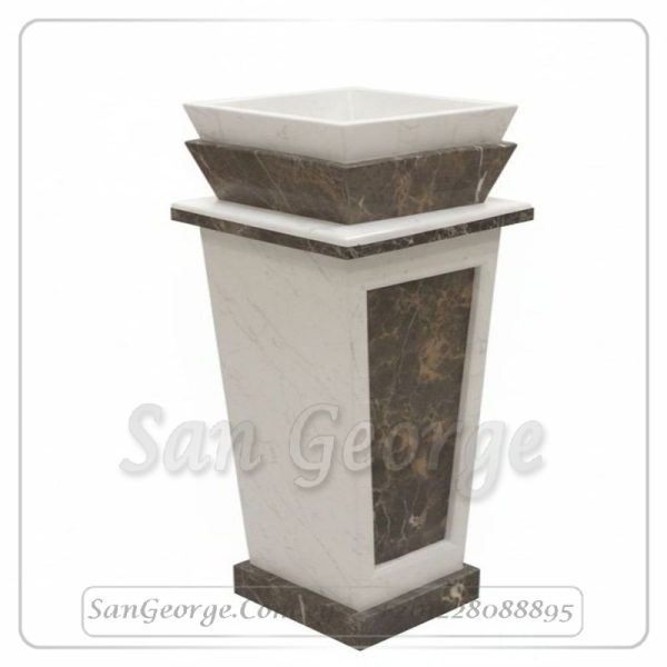 Marble Basin حوض حمام امبرادور بالعمود Hand Made من San George Design