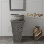 Marble Basin Gray Hand Made من San George Design