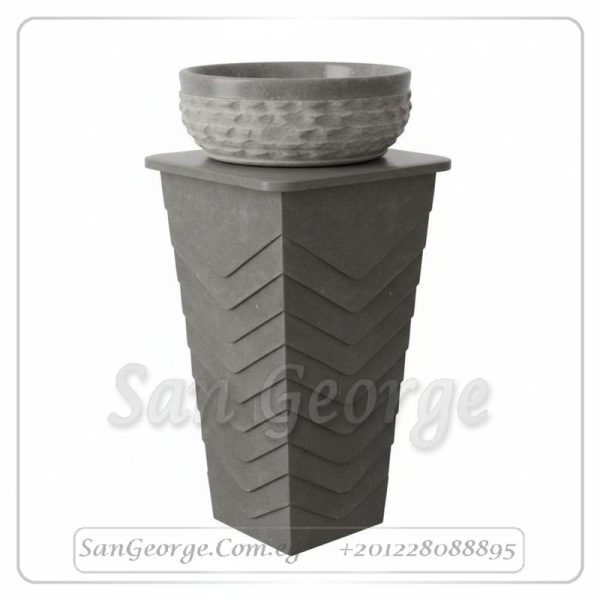 Marble Basin Gray Hand Made من San George Design