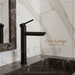 Product Description: Mix-16 Ultra-Modern Matte Black Vessel Mixer
