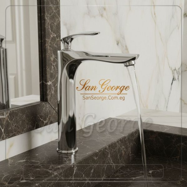 Mix-22 Elegant Sculptural Vessel Faucet (Polished Chrome)
