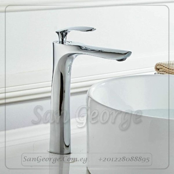Mix-22 Elegant Sculptural Vessel Faucet (Polished Chrome)