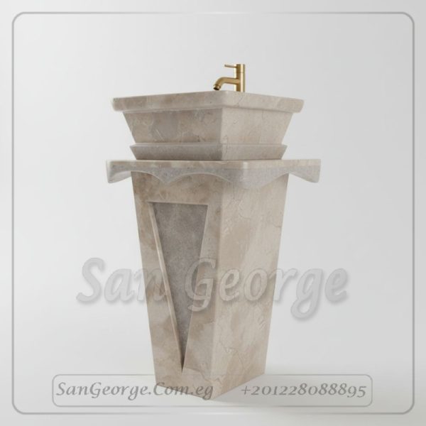 Marble Basin Beige Hand Made من San George Design
