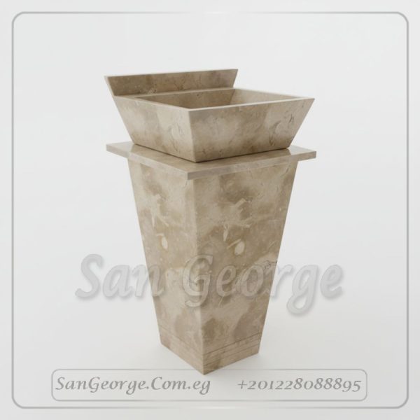 Marble Basin Beige Hand Made من San George Design