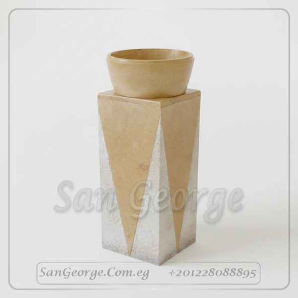 Marble Basin Beige Hand Made من San George Design
