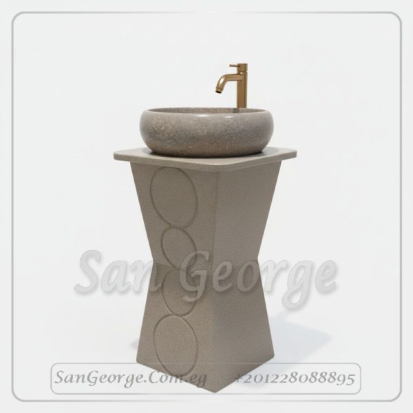 Marble Basin Beige Hand Made من San George Design