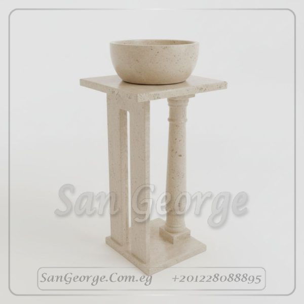 Marble Basin Beige Hand Made من San George Design