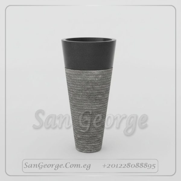 وحده حوض رخام قطعه واحده رخام اسود اسباني مستورد MRB-_U-_D-03