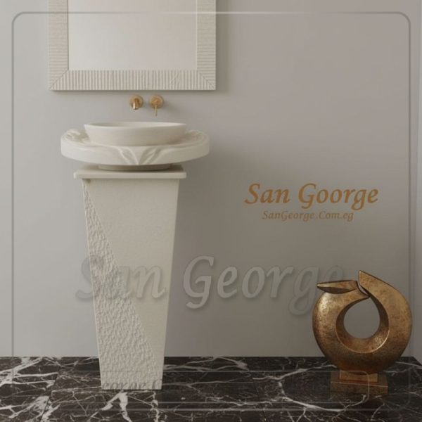 حوض رخام طبيعي مزخرف Hand Made من San George Design