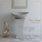 وحده حوض رخام طبيعي مقوش Hand Made من San George Design