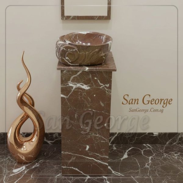 مغسله من ال رخام بنىمزخرف Hand Made من San George Design