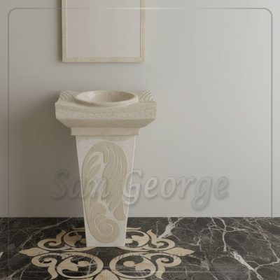 حوض رخام طبيعي منقوش Hand Made من San George Design