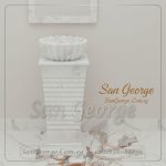 وحده حوض رخام طبيعي ابيض Hand Made من San George Design