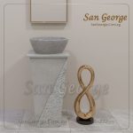 حوض حمام من الرخام مزخرف Hand Made من San George Design