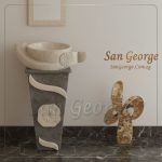 حوض رخام طبيعي مزخرف Hand Made من San George Design