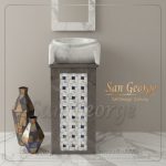 حوض رخام طبيعي بيج ابيض Hand Made من San George Design