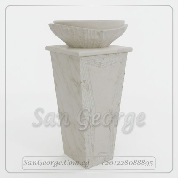 حوض رخام طبيعي مزخرف Hand Made من San George Design