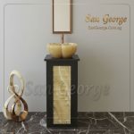 مغسله من الرخام الابستر × اسود Hand Made من San George Design