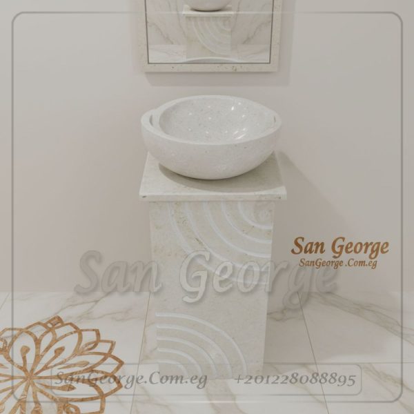 مغسله من الرخام مزخرف Hand Made من San George Design