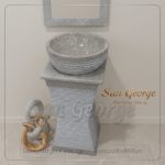 حوض حمام من الرخام رمادى Hand Made من San George Design