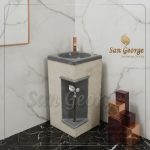 Marble Basin Beige Hand Made من San George Design