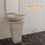 Real Stone Basin hand crafted decorated Hand Made من San George Design