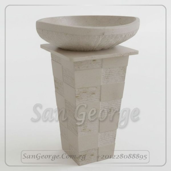 Real Stone Basin hand crafted decorated Hand Made من San George Design