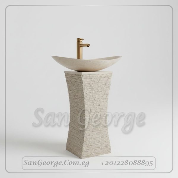 Marble Basin Beige Hand Made من San George Design