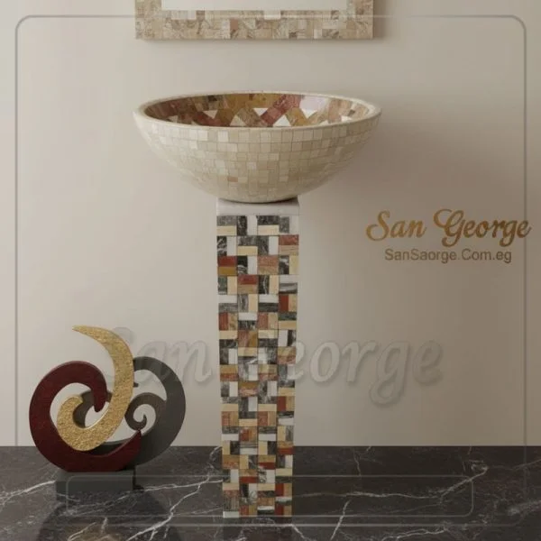 Marble Basin Beige Hand Made من San George Design